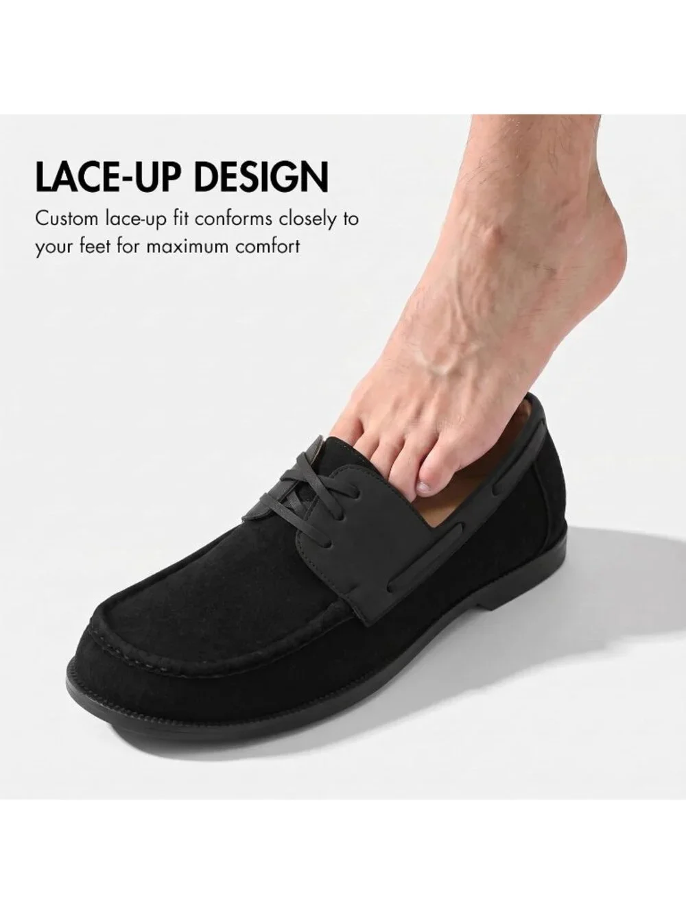 Men's Black Penny Loafer Slip On Dress Causal Shoes Luxury Suede Formal